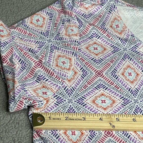 J Jill Dress Extra Large Petite Shift Geometric Pockets Empire Soft Stretch XLP - Picture 10 of 15